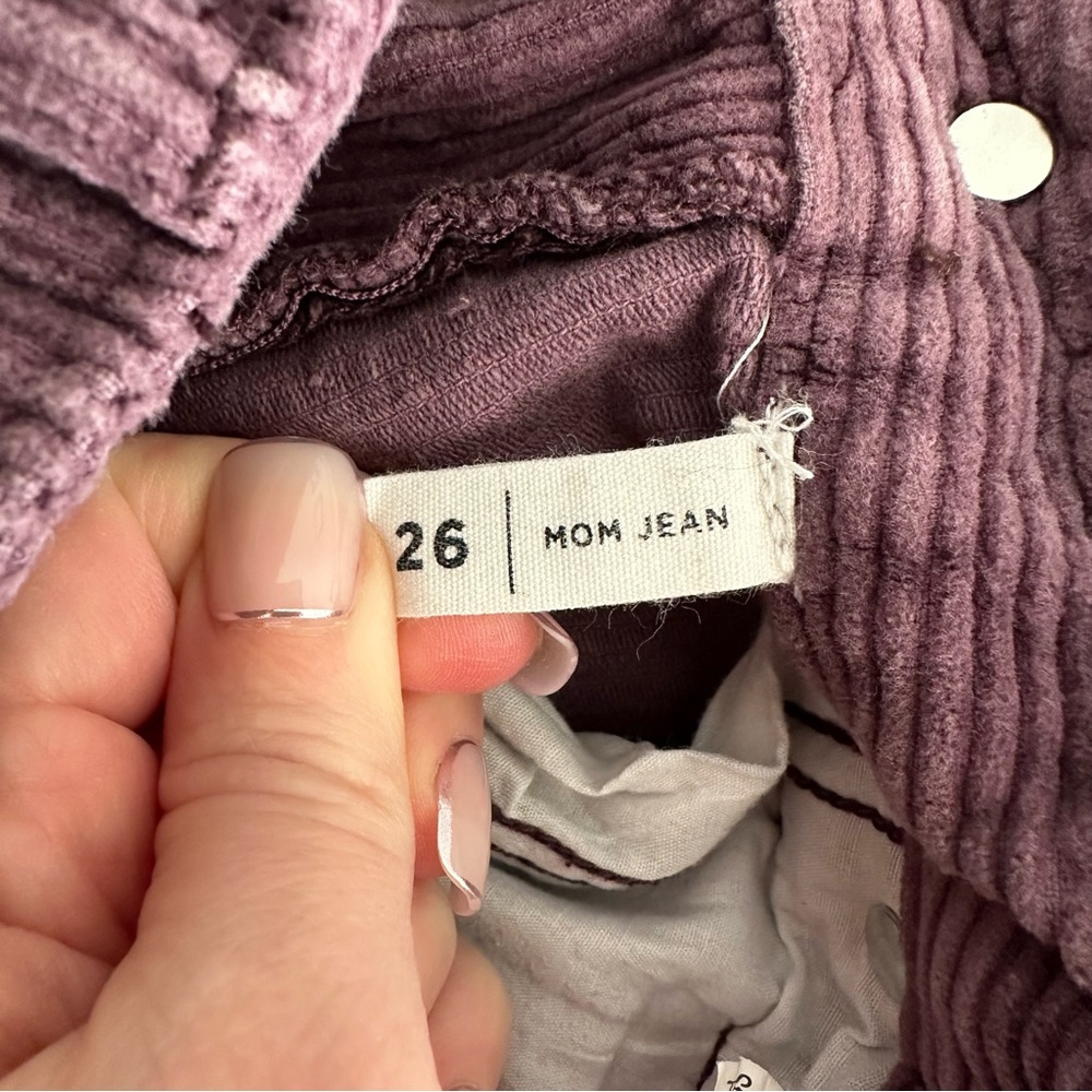 PacSun Corduroy Straight Leg Jeans in Plum - Picture 5 of 9
